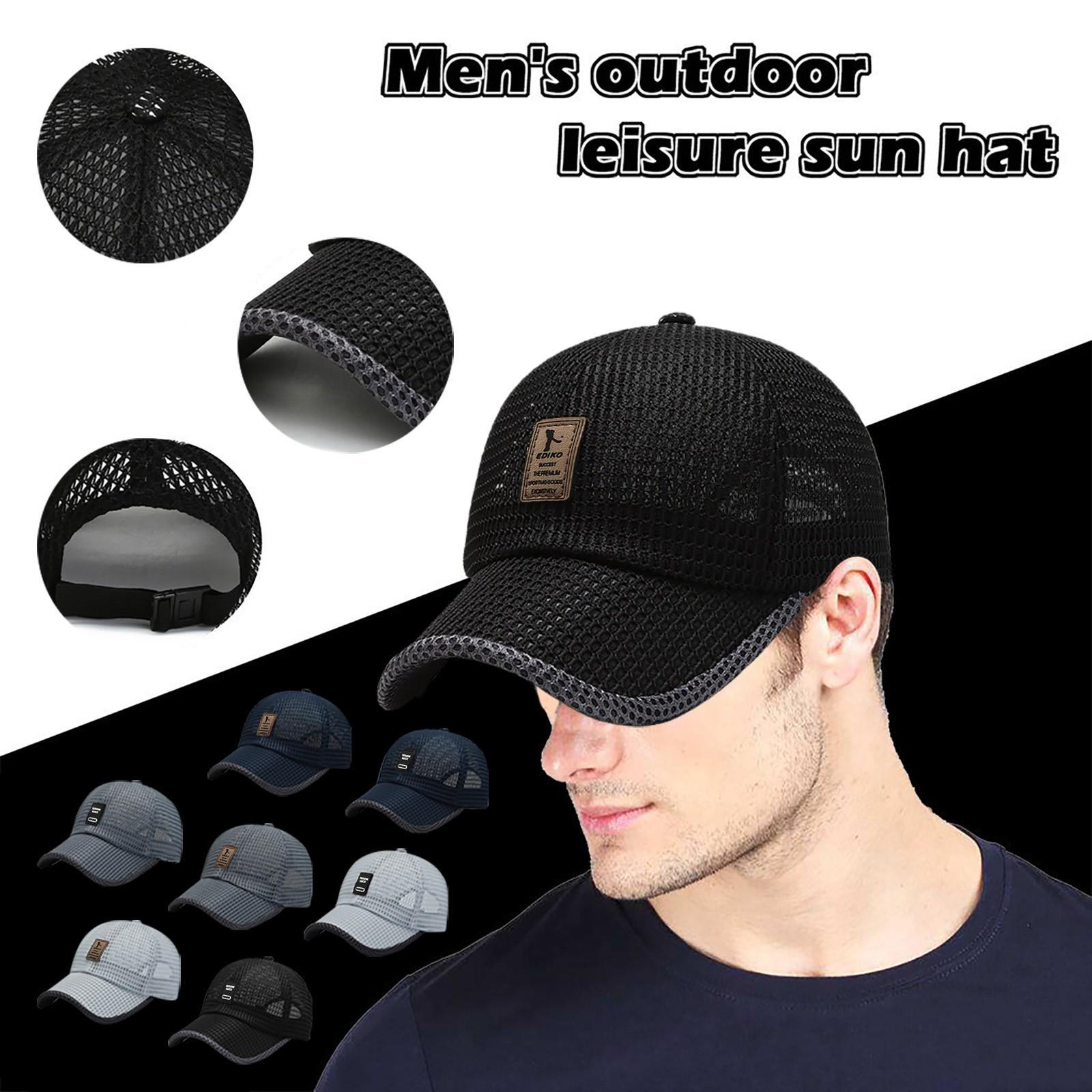 Brisand [] Summer Outdoor Casual Sun Hat Men And Women Breathable Mesh Baseball Cap