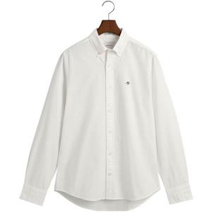 Gant Overhemd met lange mouwen Slim fit Oxford overhemd gestructureerd duurzaam dikker