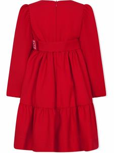 Fendi Kids Maxi-jurk met ceintuur - Rood