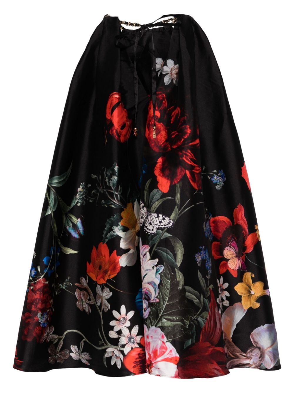 Camilla Mini-jurk met bloemenprint - Zwart