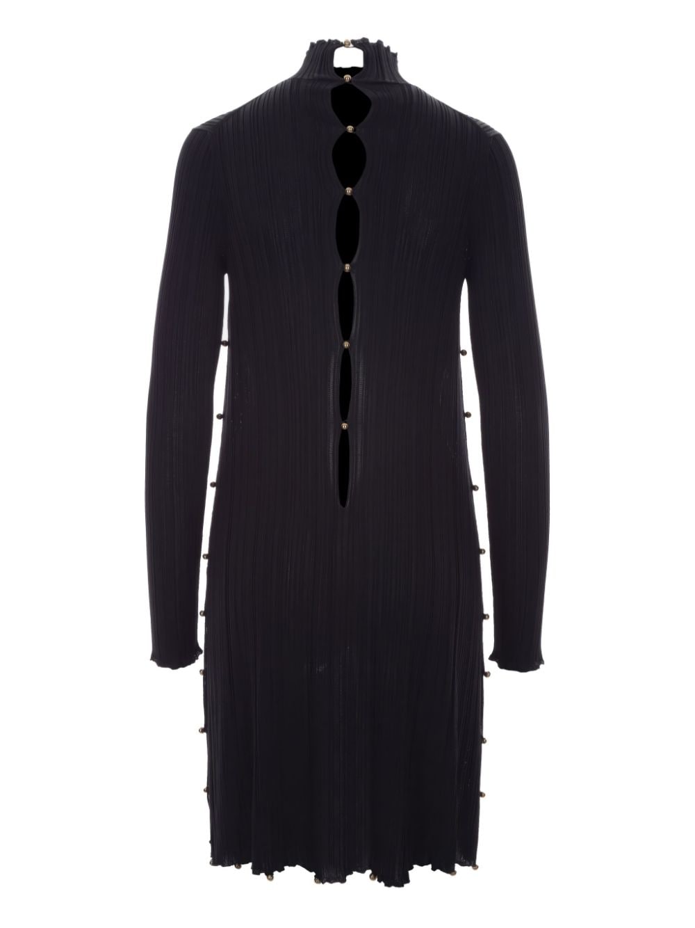 Bottega Veneta Ribgebreide mini-jurk - Zwart