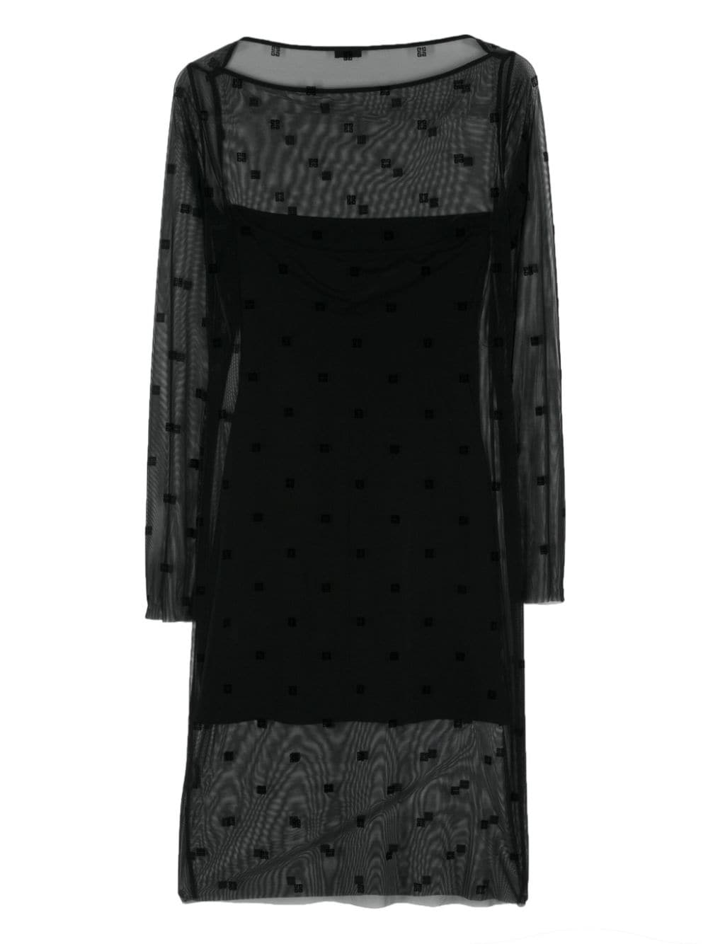 Givenchy 4G semi-sheer midi dress - Zwart