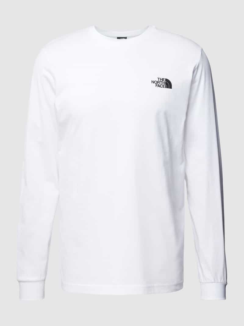 The North Face Shirt met lange mouwen en labelprint, model 'REDBOX'