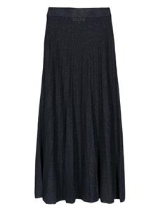 Ba&Sh Brycey pleated A-line skirt - Blauw