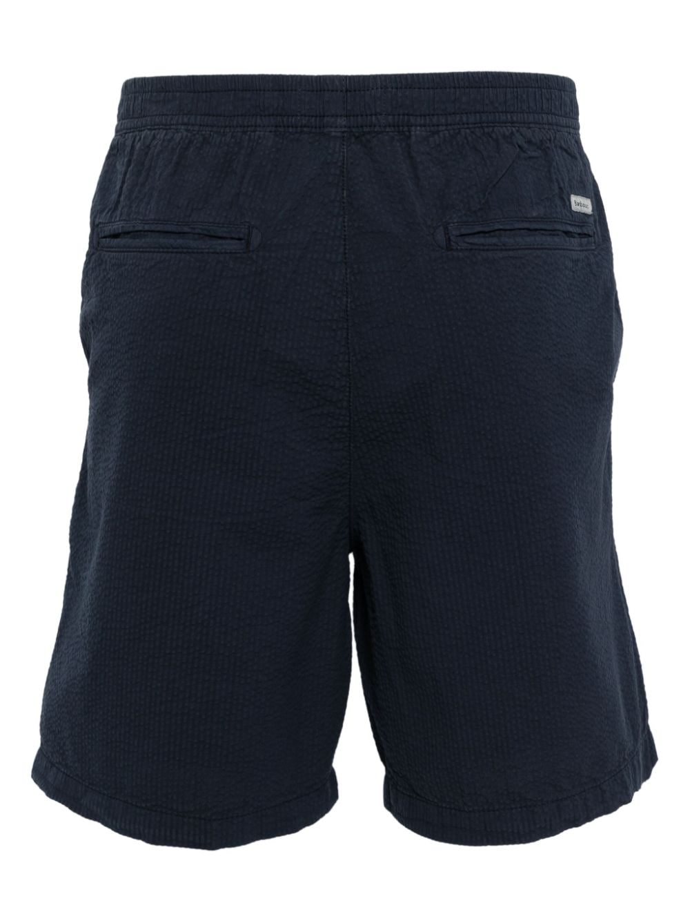 Barbour Melbury cotton seersucker shorts - Blauw