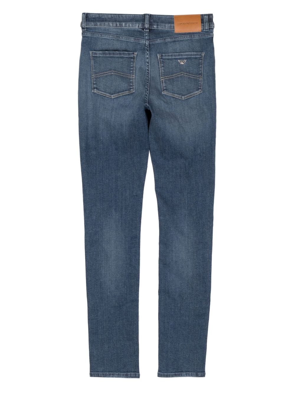Emporio Armani high-waist skinny-fit jeans - Blauw