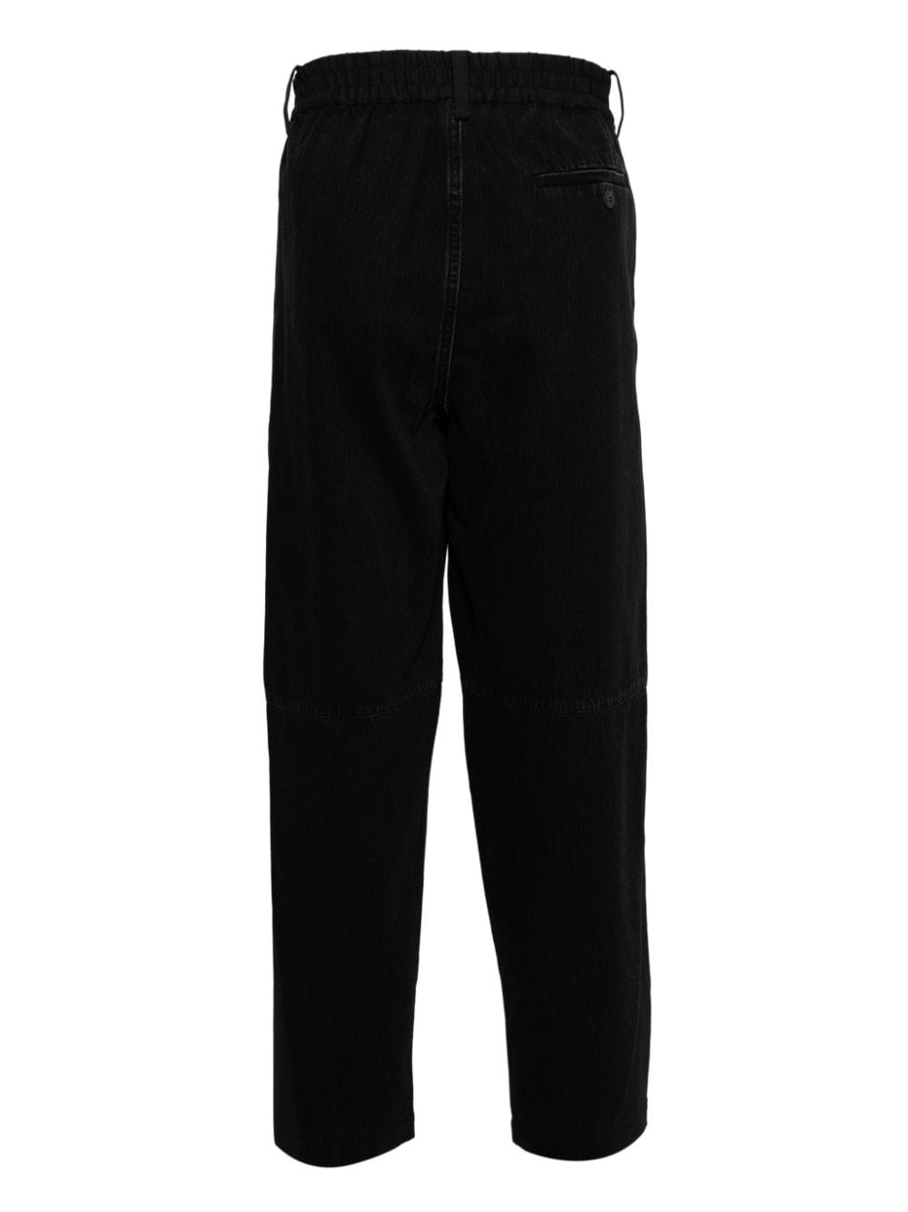 CROQUIS straight-leg cotton trousers - Zwart