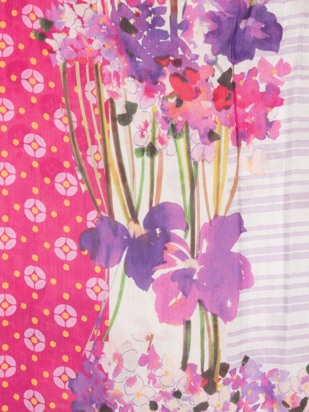 TWINSET floral-print modal scarf - Roze