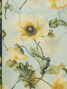 Oscar de la Renta Kasjmier sjaal met bloemenprint - Groen