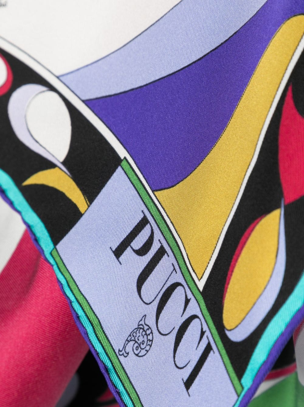 PUCCI Sjaal met abstracte print - Wit