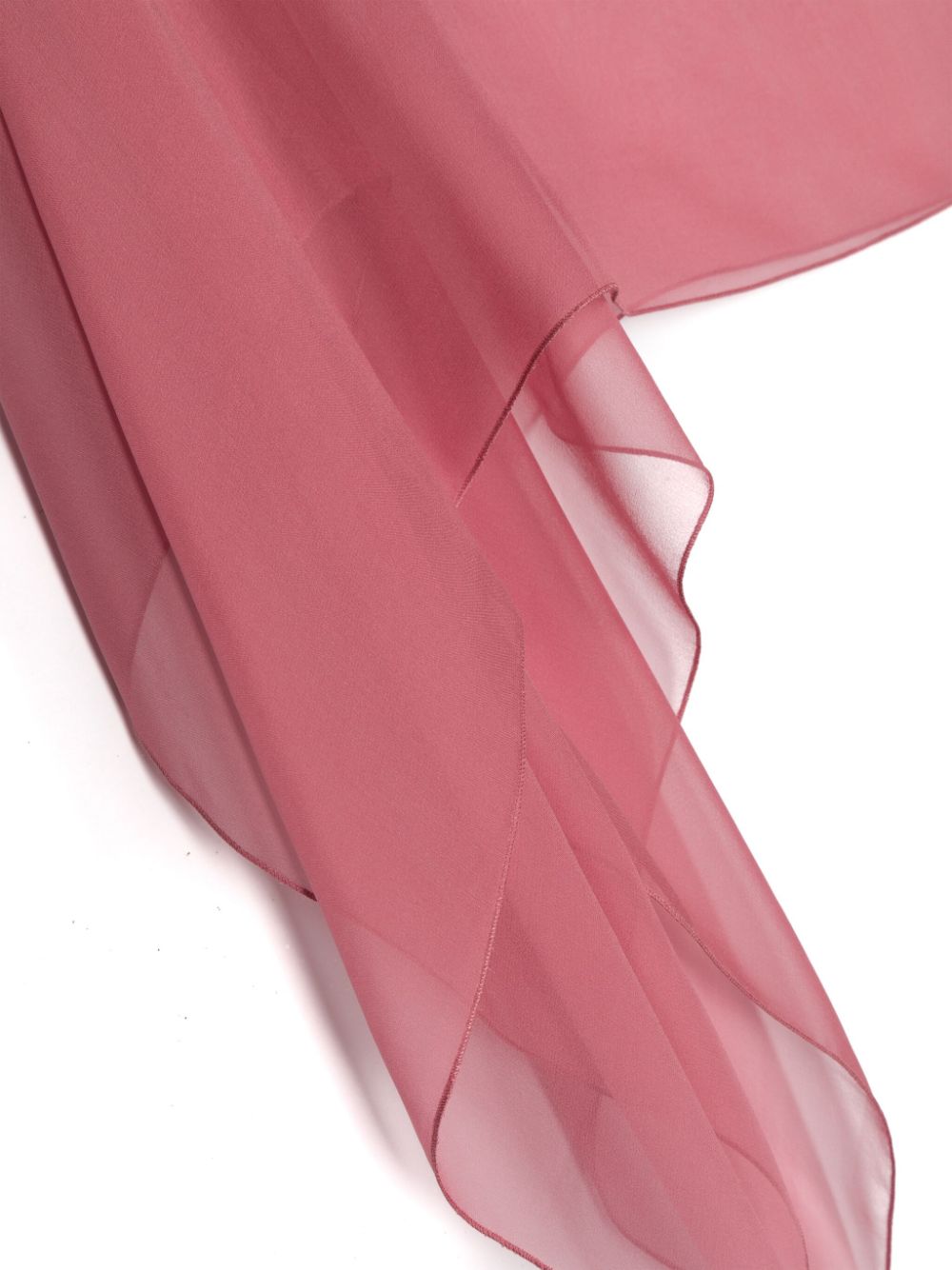 Alberta Ferretti boat neck silk scarf - Roze