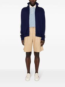 Gucci knitted zip-up bomber jacket - Blauw