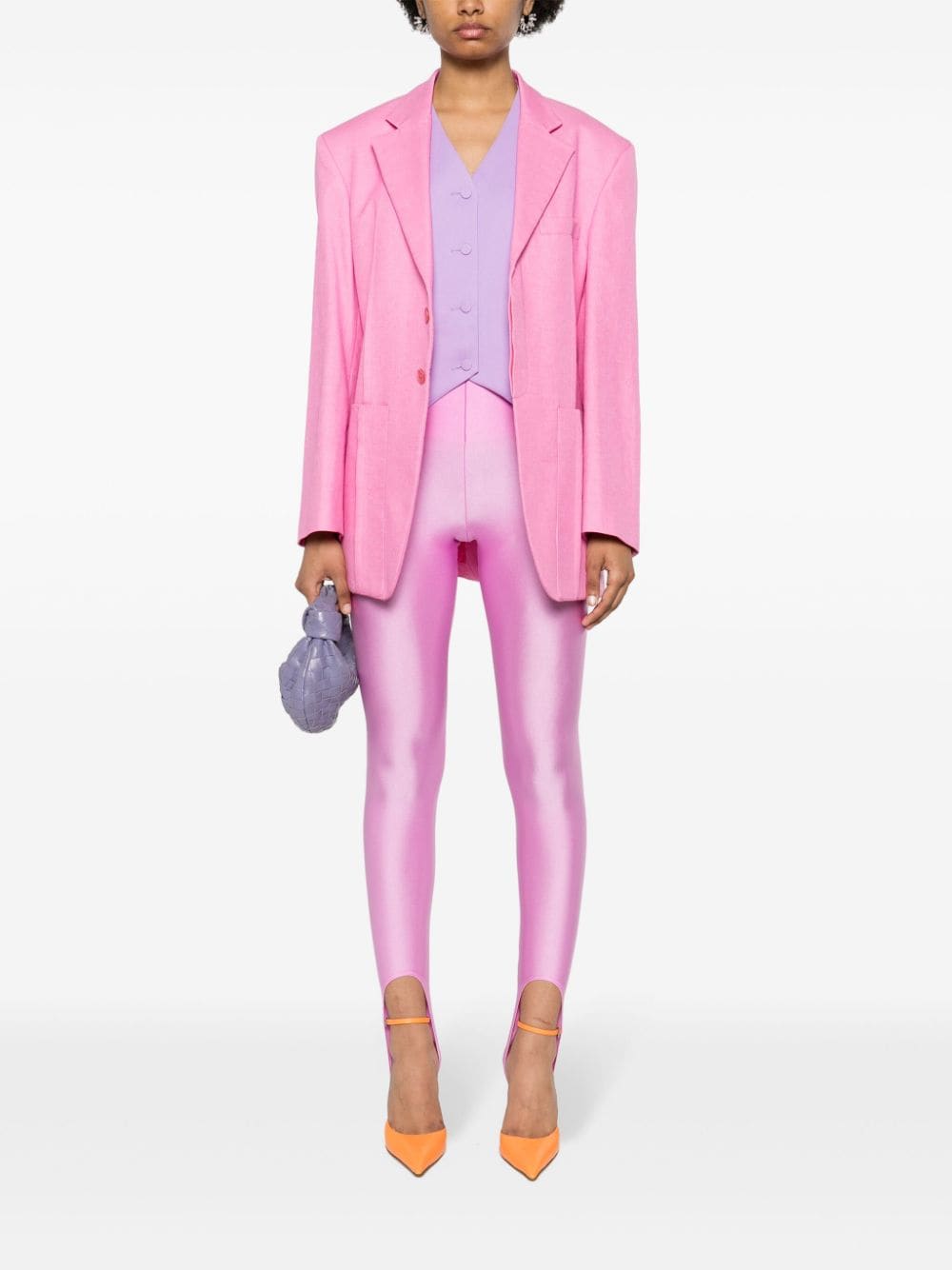 THE ANDAMANE New Holly stirrup leggings - Roze