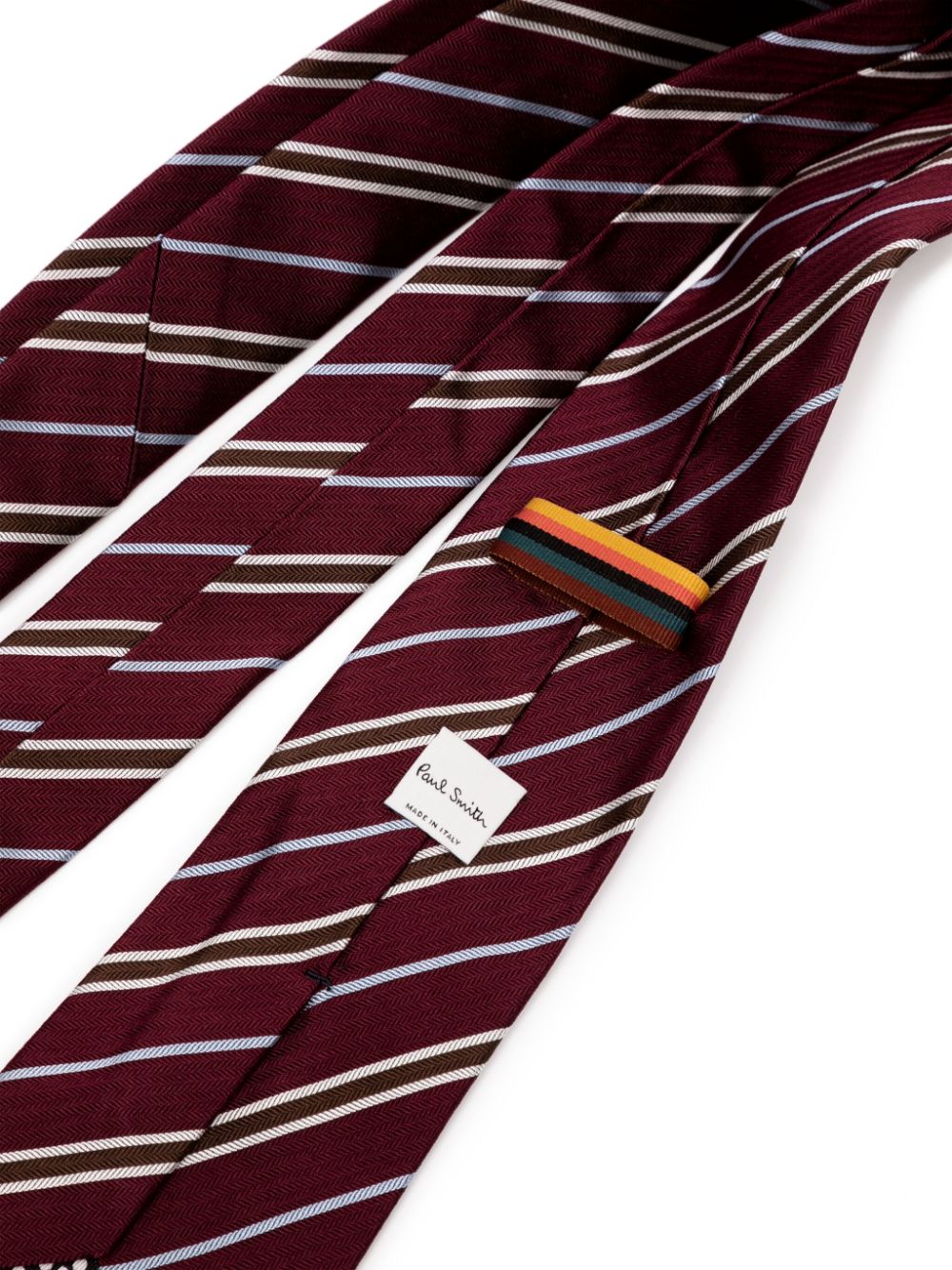 Paul Smith striped silk tie - Rood