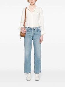 FRAME Slouchy mid-rise straight-leg jeans - Blauw