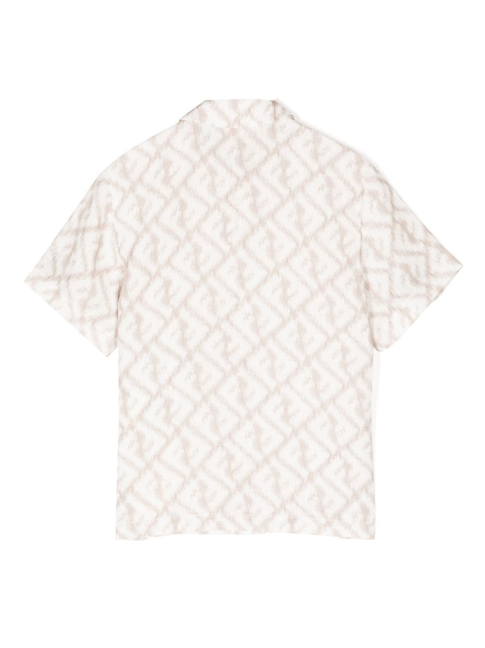 Fendi Kids Shirt met logo - Bruin