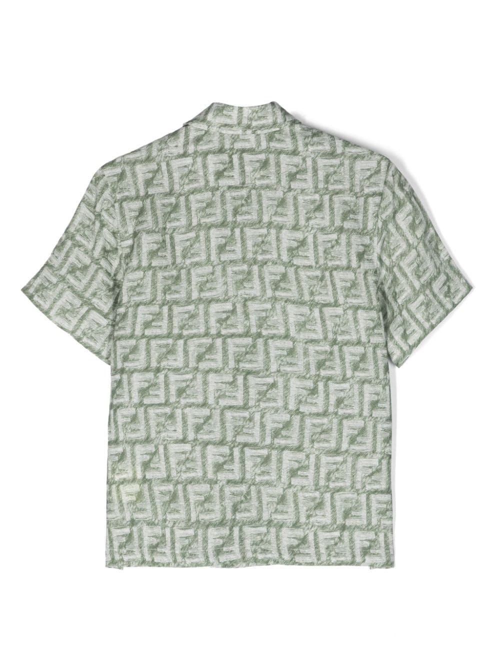 Fendi Kids T-shirt met FF-print - Groen