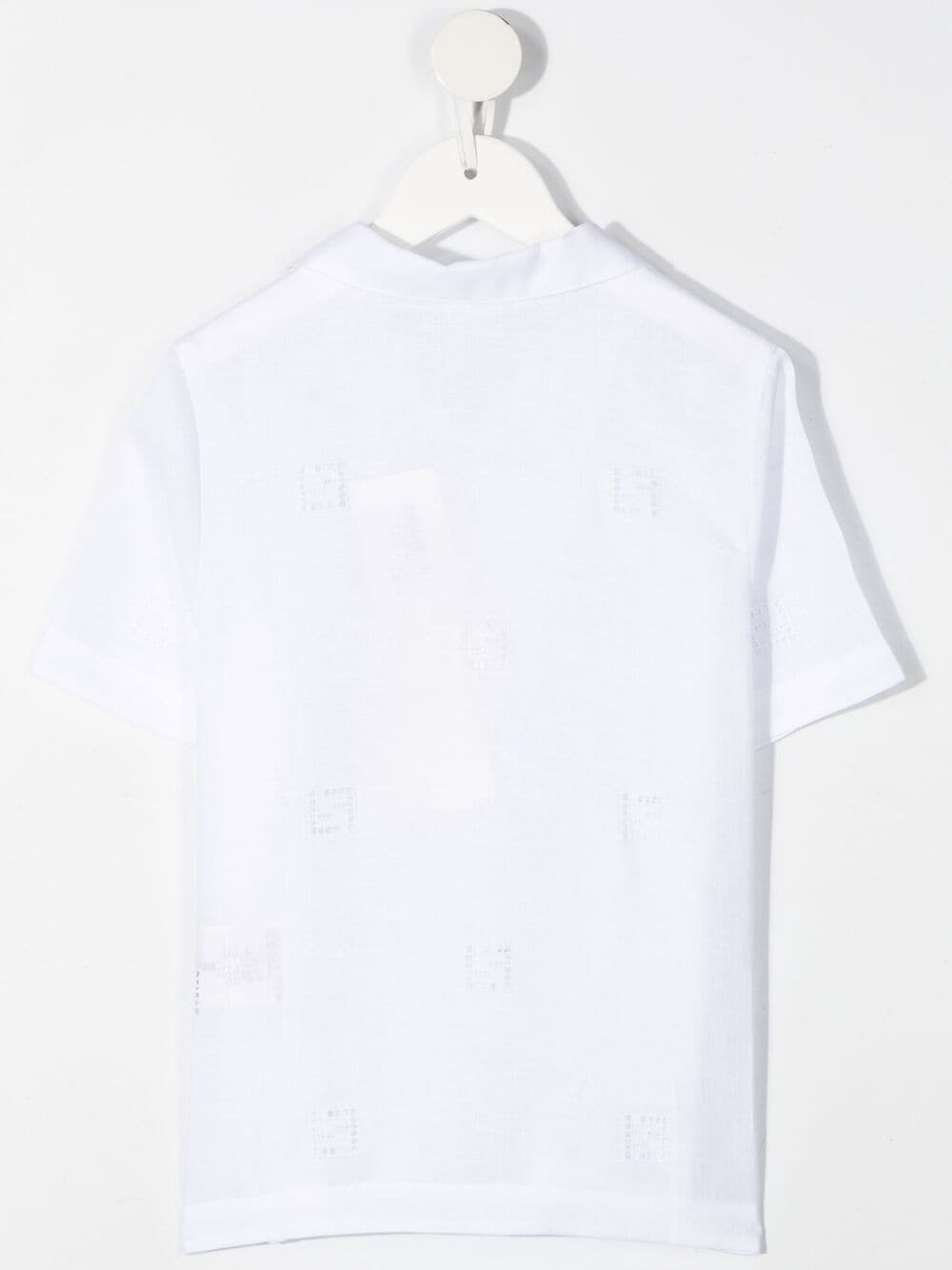 Fendi Kids Shirt met monogram patroon - Wit