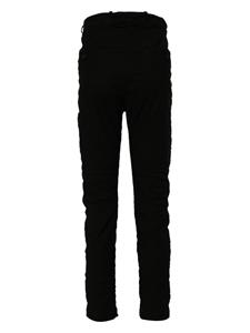 Poème Bohémien crinkled slim-cut trousers - Zwart