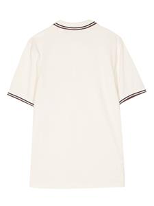 Fred Perry embroidered-logo cotton polo shirt - Beige