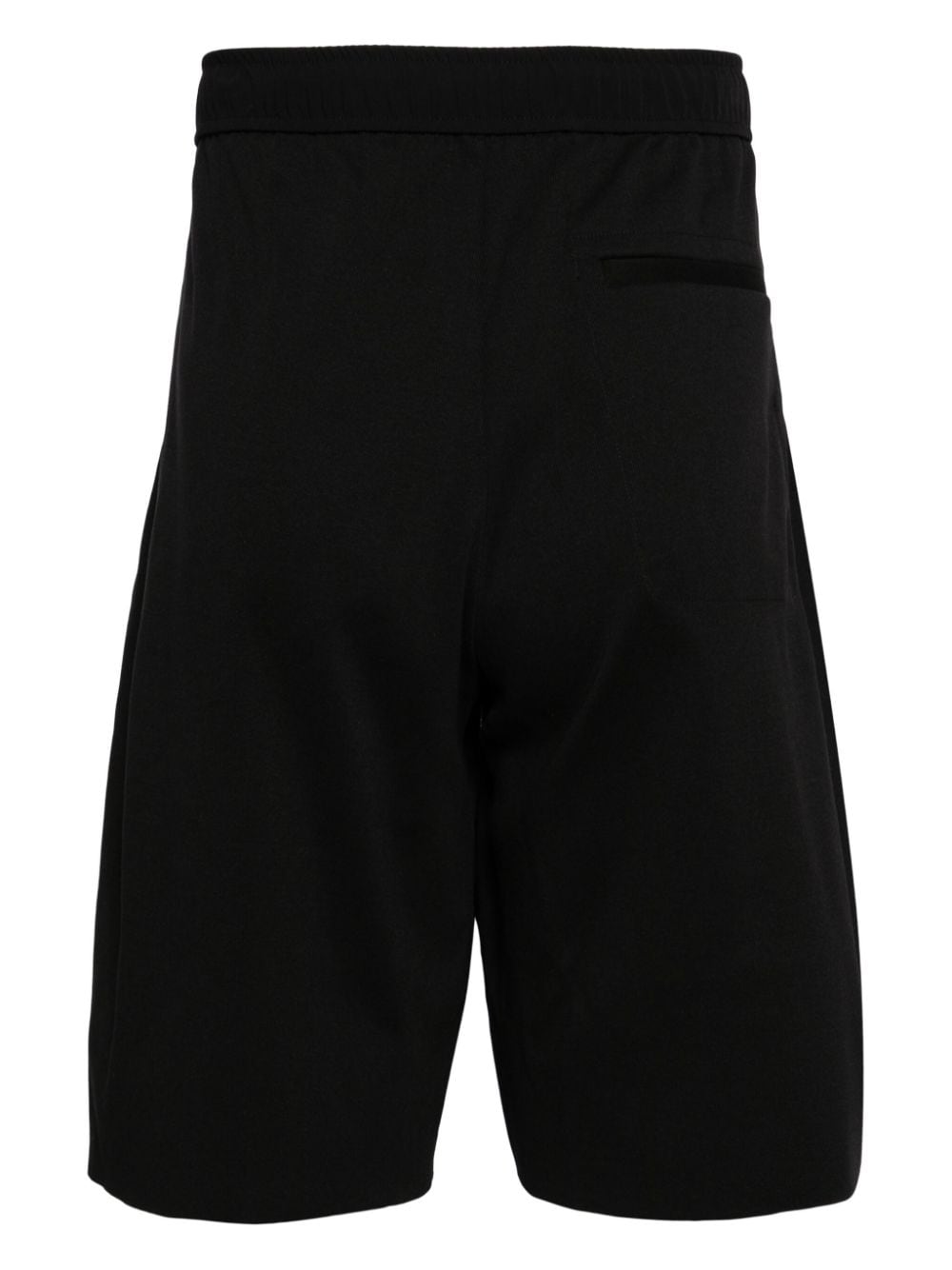 CROQUIS pleat-detail drop-crotch shorts - Zwart