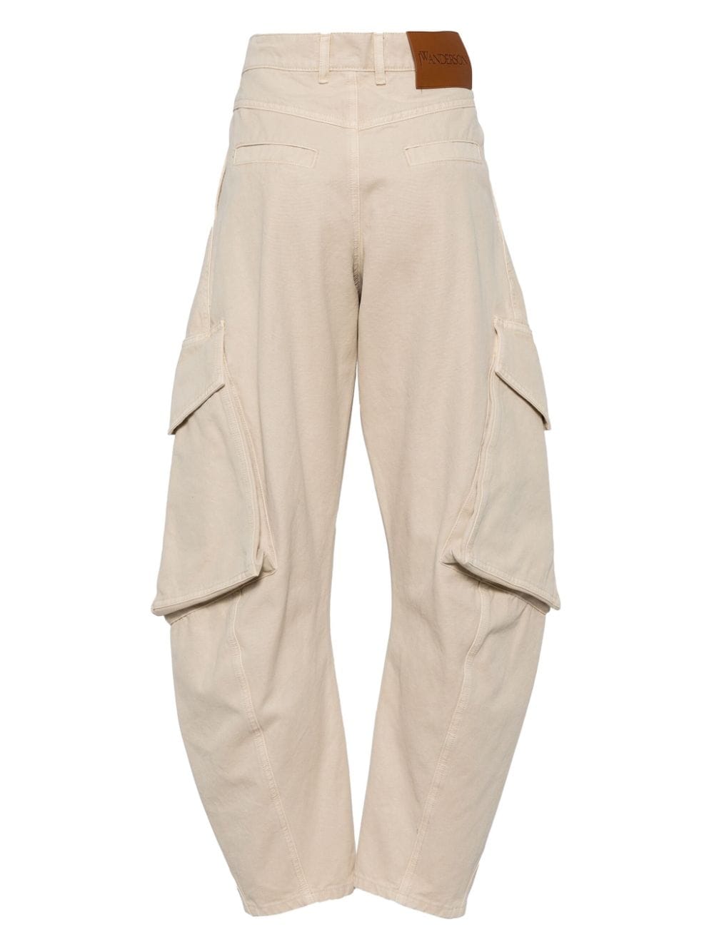 JW Anderson Twisted tapered-leg cargo jeans - Beige