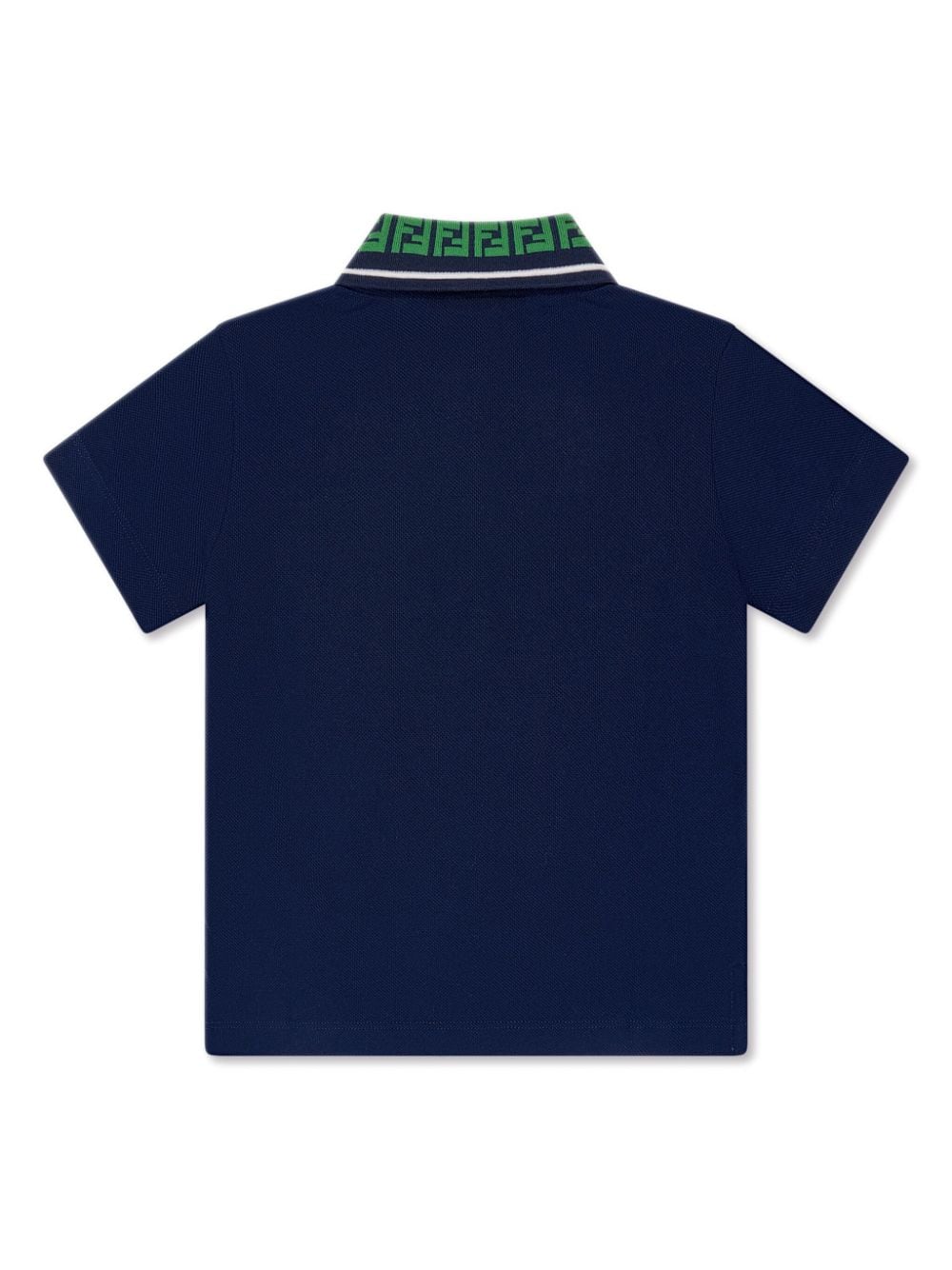 Fendi Kids Poloshirt met geborduurd logo - Blauw