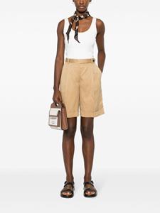 Brioni pleated tailored shorts - Beige