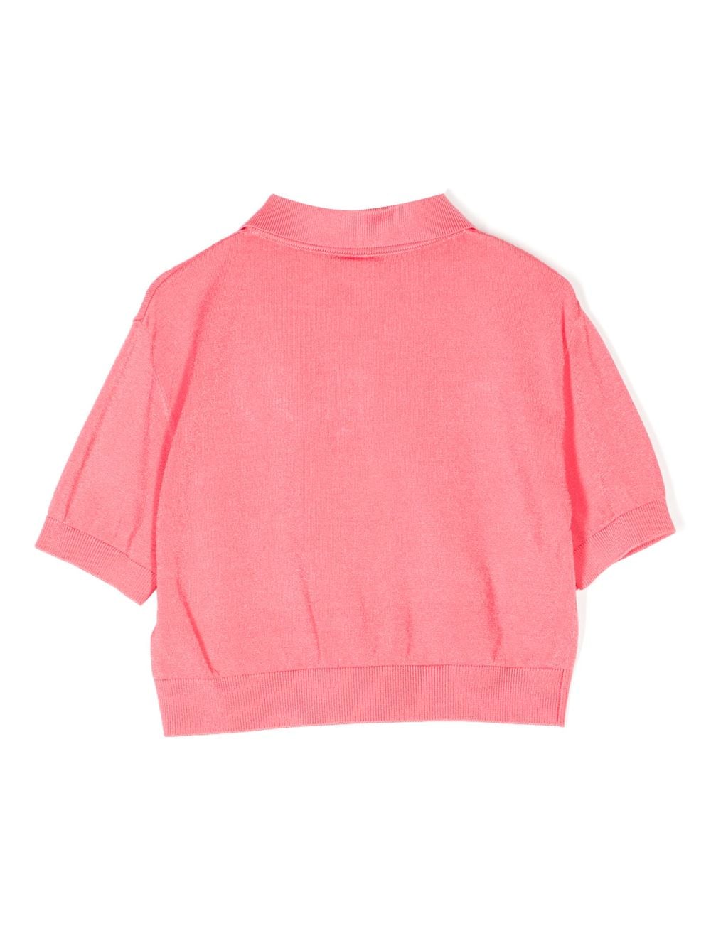 Fendi Kids Poloshirt met logoprint - Roze