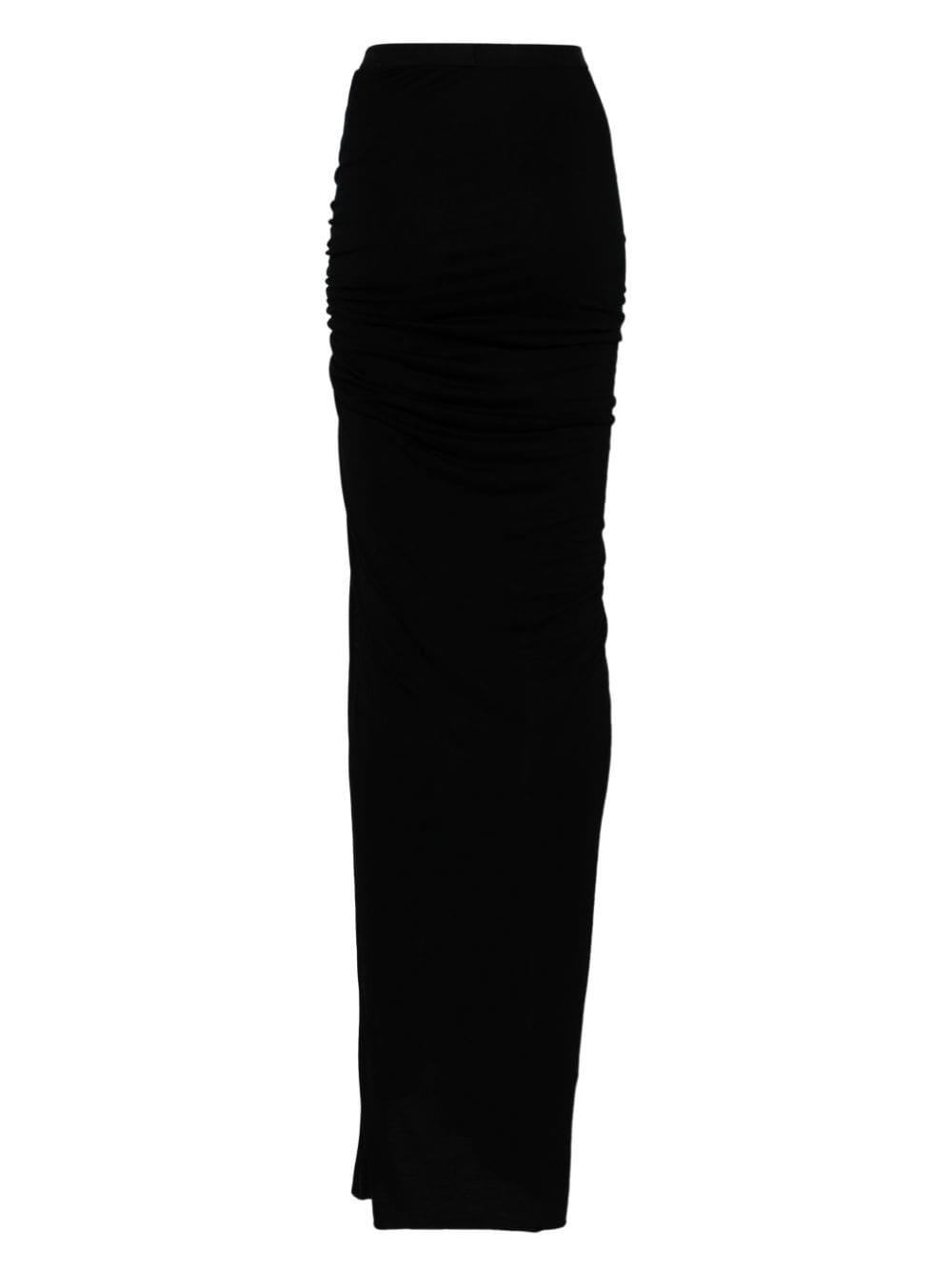 Rick Owens Lilies waist-detail asymmetric skirt - Zwart
