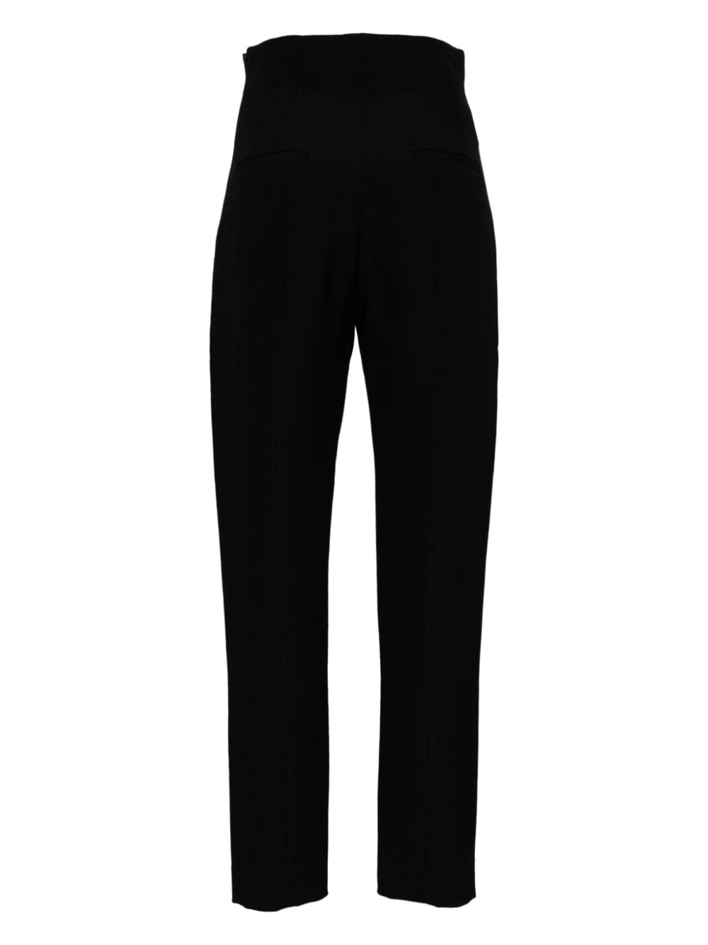KHAITE Lenn high-waist cigarette trousers - Zwart