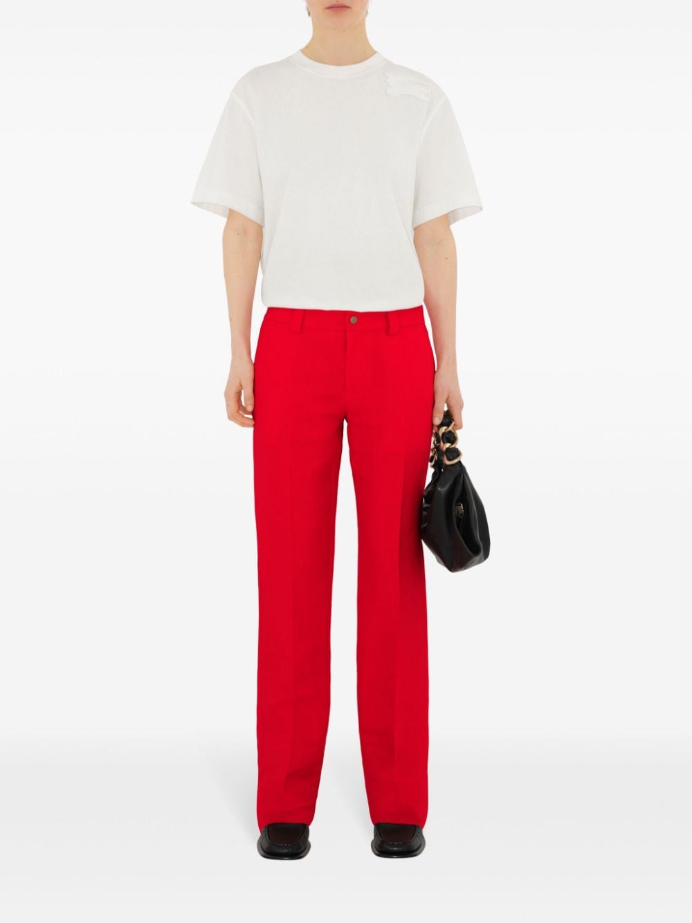 Burberry canvas cotton trousers - Rood