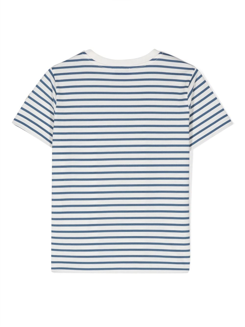 Moncler Enfant striped cotton T-shirt - Wit