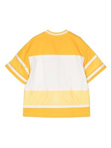 Fendi Kids T-shirt met logoprint - Geel