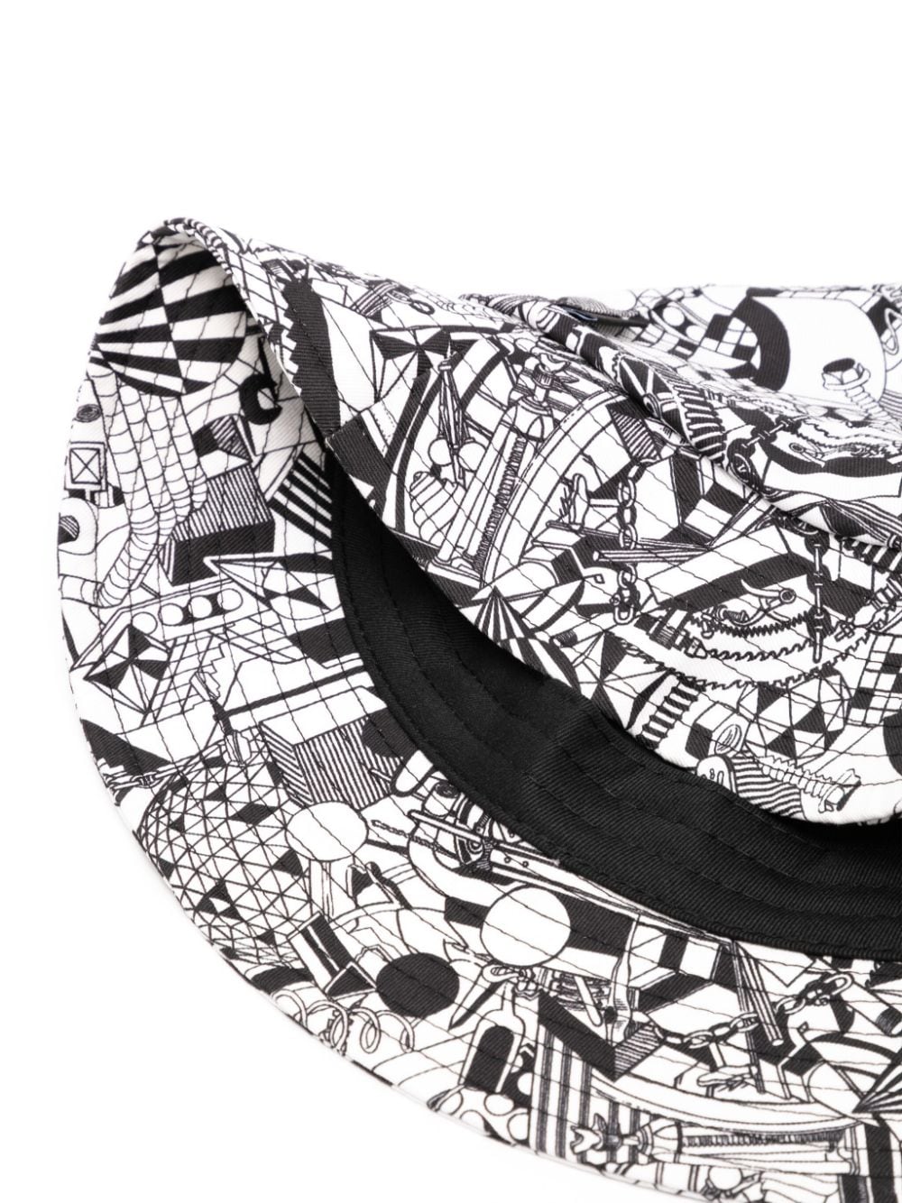 PS Paul Smith illustration-print baseball cap - Zwart