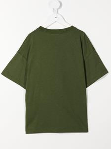 Fendi Kids T-shirt met logopatch - Groen