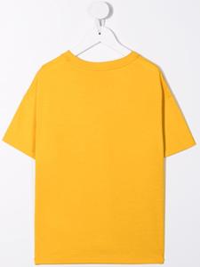 Fendi Kids T-shirt met zakdetail - Geel