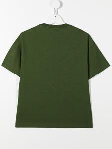 Fendi Kids T-shirt met mesh detail - Groen