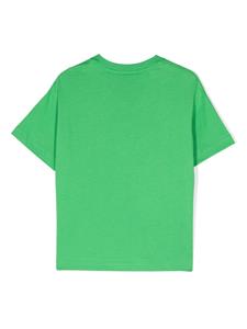 Fendi Kids T-shirt met logoprint - Groen