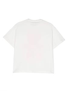 Fendi Kids T-shirt met teddybeerprint - Wit