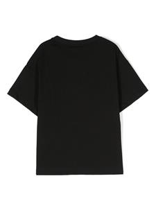 Fendi Kids T-shirt met geborduurd logo - Zwart