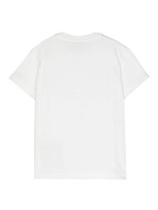 Fendi Kids Katoenen T-shirt met logopatch - Wit