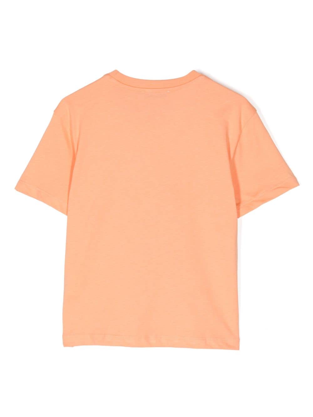 MSGM Kids logo-print cotton T-shirt - Oranje