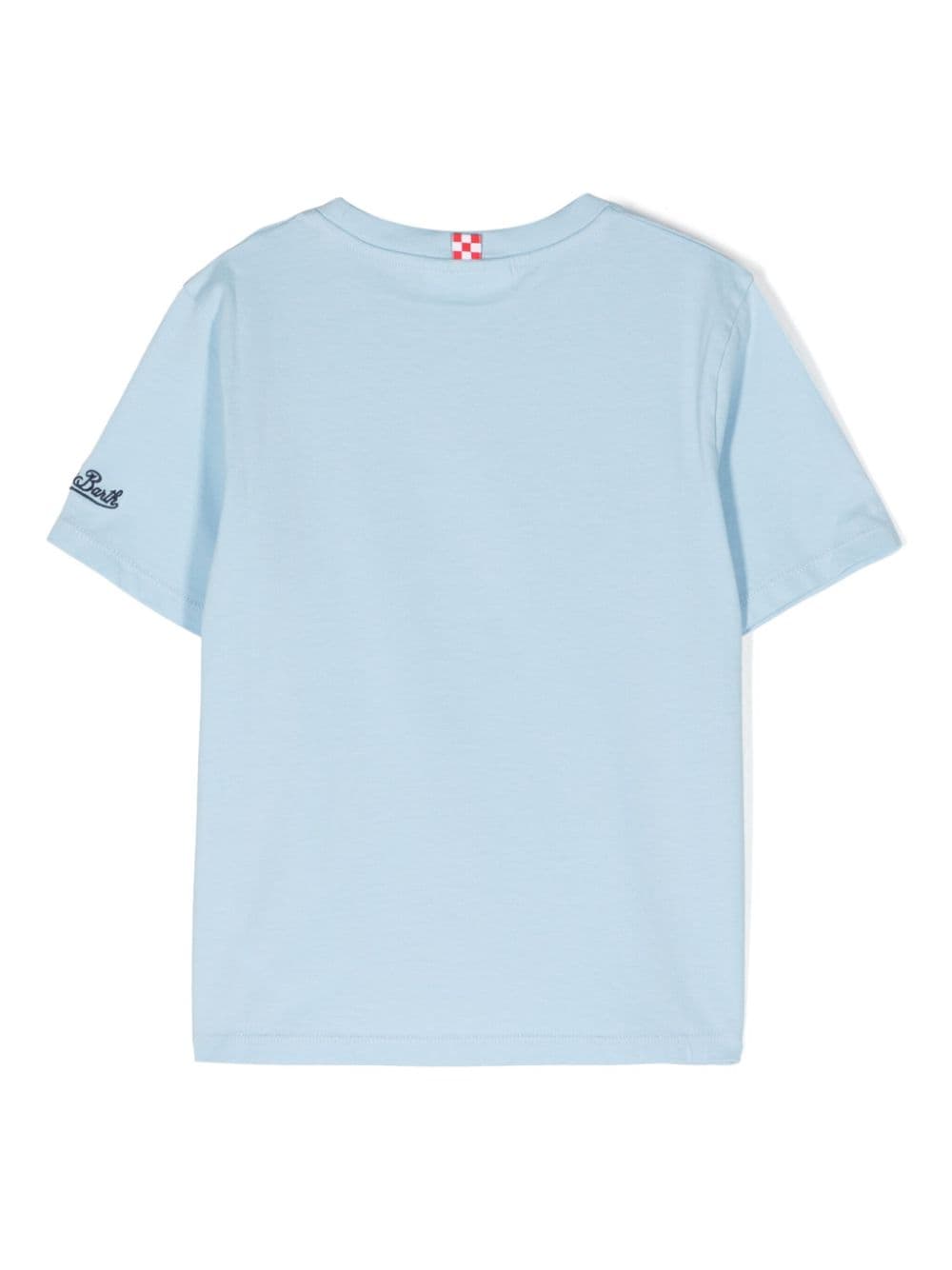 MC2 Saint Barth Kids crocodile-print cotton T-shirt - Blauw