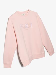 Fendi Kids Sweater met geborduurd logo - Roze