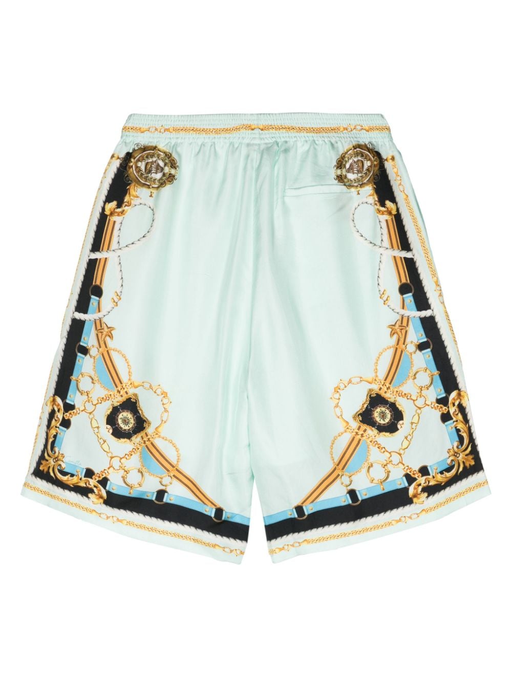 Camilla Sea Charm silk bermuda shorts - Groen
