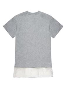 Fendi Kids T-shirtjurk met geborduurd logo - Grijs