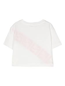 Fendi Kids T-shirt met monogramprint - Wit