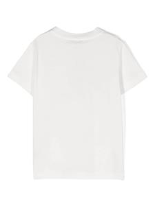 Fendi Kids Katoenen T-shirt met logoprint - Wit