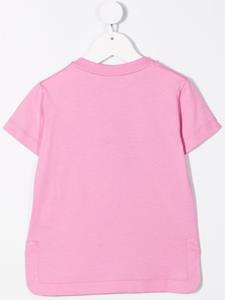 Fendi Kids T-shirt met logo-reliëf - Roze